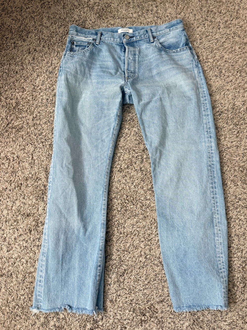 Moussy Vintage Japanese Light Blue Denim - Size 32